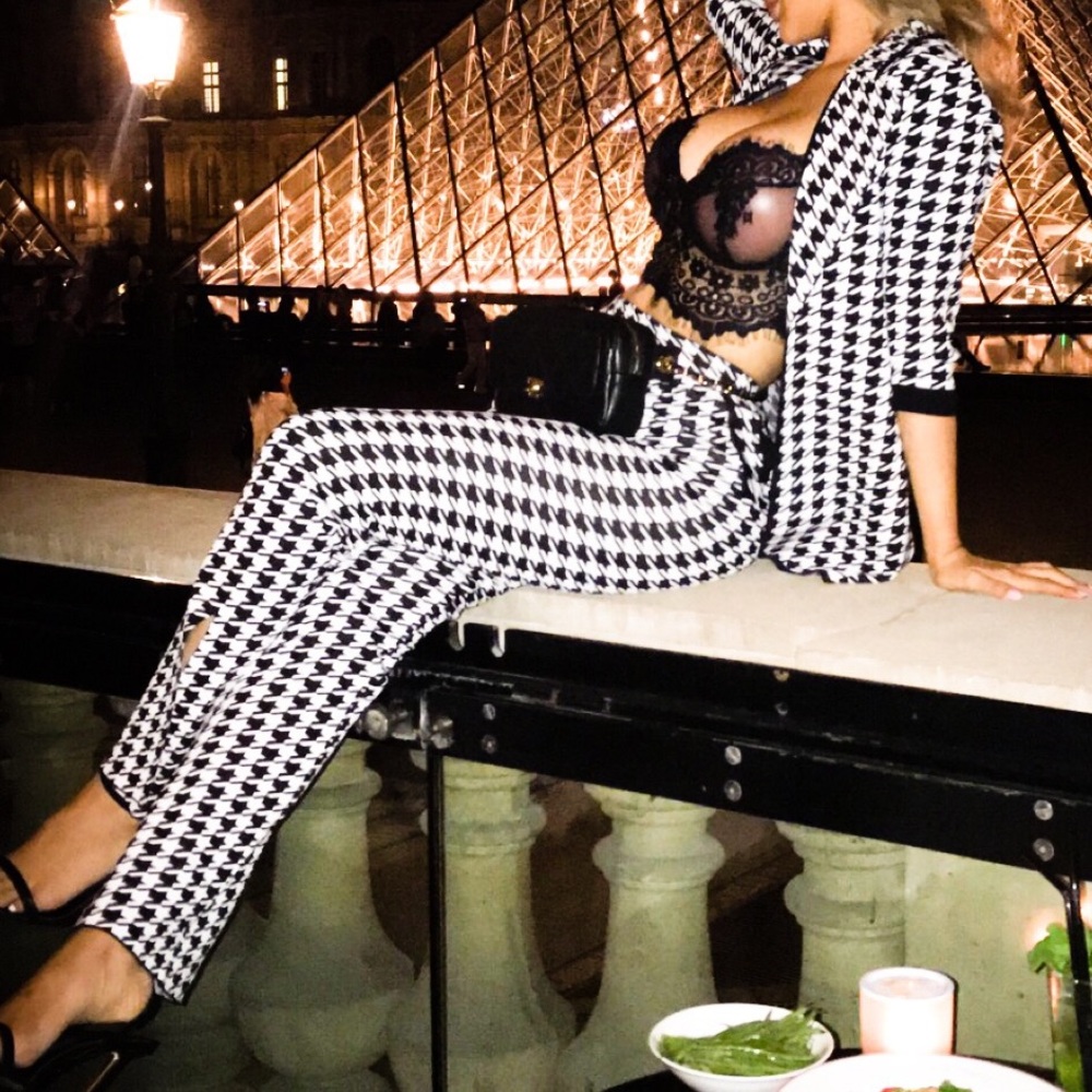 CATWALK CONNECTION AGNES HOUNDSTOOTH TWO PIECE SET